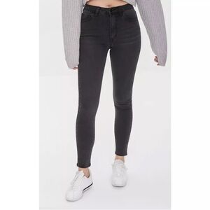 Forever 21 Women's High Rise Skinny Black Jeans Size 27